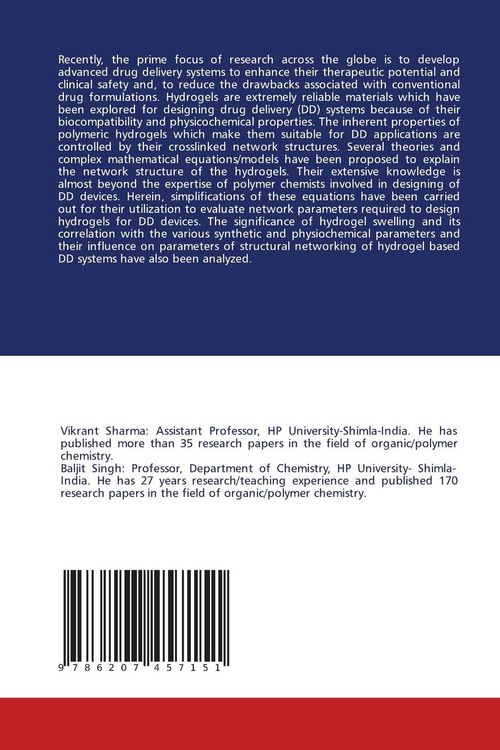 Produktbild: Designing hydrogel based drug delivery devices