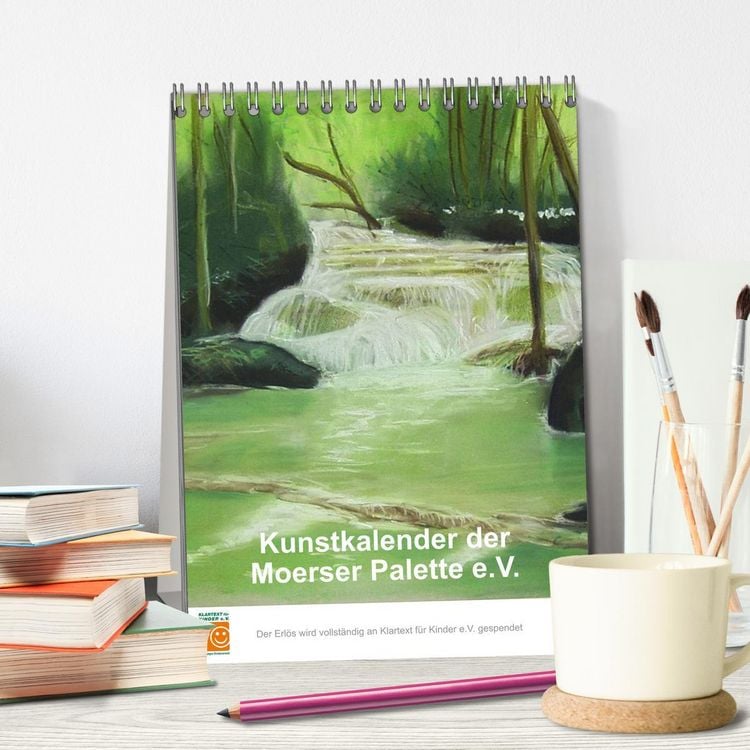 Produktbild: Kunstkalender der Moerser Palette e.V. (Tischkalender 2026 DIN A5 hoch), CALVENDO Monatskalender