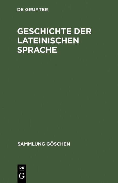 Produktbild: Geschichte der lateinischen Sprache