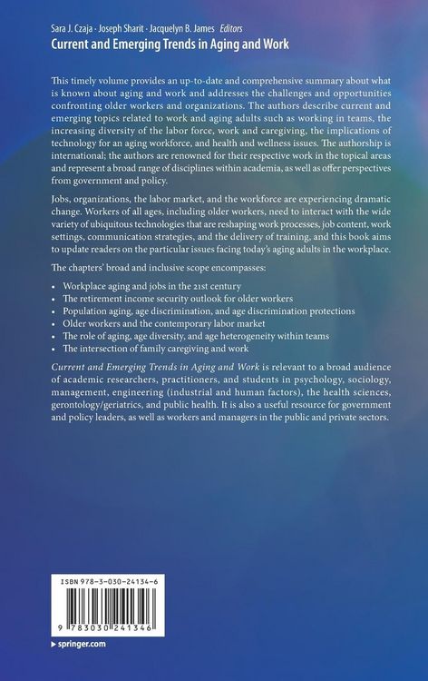 Produktbild: Current and Emerging Trends in Aging and Work
