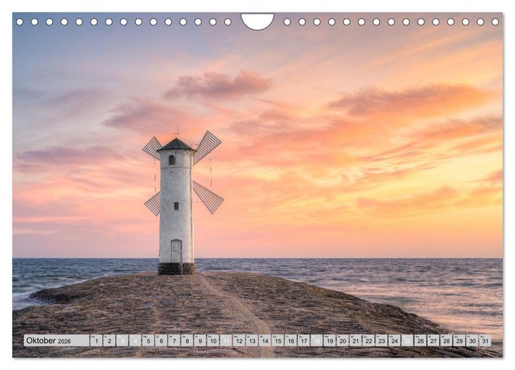 Produktbild: Wundersch&ouml;ne Ostsee R&uuml;gen und Usedom (Wandkalender 2026 DIN A4 quer), CALVENDO Monatskalender