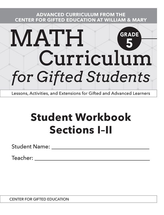 Produktbild: Math Curriculum for Gifted Students