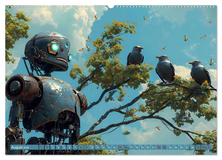 Produktbild: Robots Are Just People Too (Wall Calendar 2026 DIN A2 landscape), CALVENDO 12 Month Wall Calendar