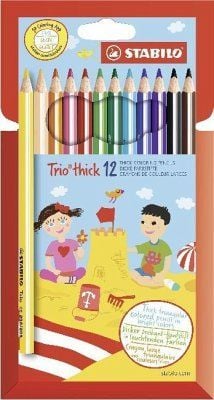 Produktbild: STABILO  Dreikant-Buntstift - Trio dick - 12er Pack - mit 12 verschiedenen Farben