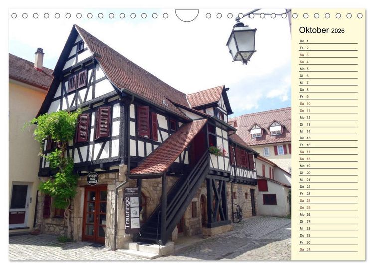 Produktbild: T&uuml;bingen erleben (Wandkalender 2026 DIN A4 quer), CALVENDO Monatskalender