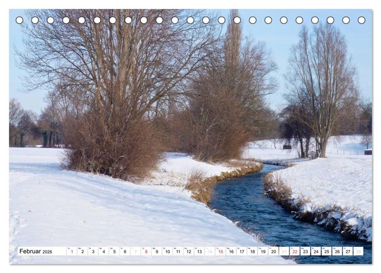 Produktbild: B&auml;che, Fl&uuml;sse, Seen - Wasser in der Eifel (Tischkalender 2026 DIN A5 quer), CALVENDO Monatskalender