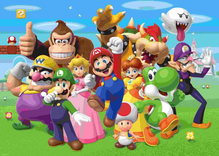 Produktbild: Erwachsenenpuzzle 1000 Teile - Nintendo Super Mario