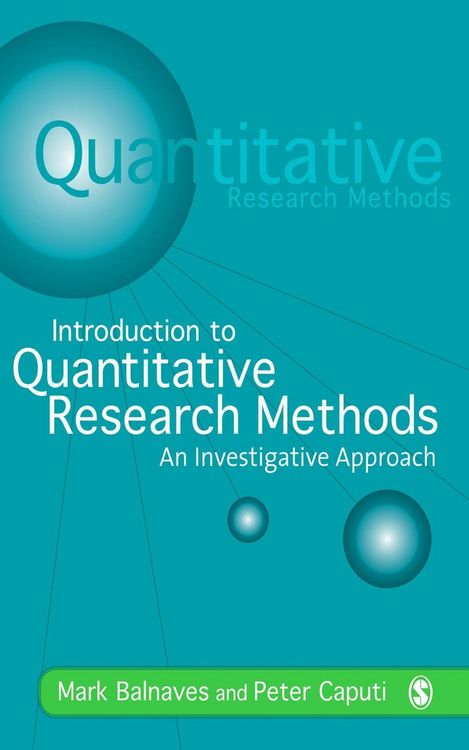 Produktbild: Introduction to Quantitative Research Methods