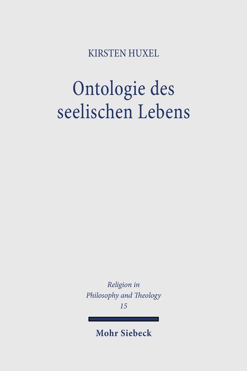 Produktbild: Ontologie des seelischen Lebens