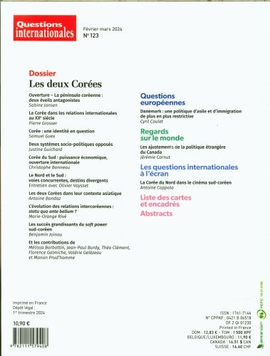 Produktbild: Questions internationales: No 123