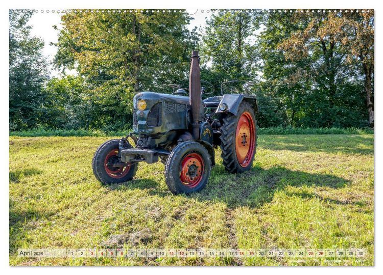 Produktbild: Traktoren &ndash; Nostalgie auf dem Bauernhof (Wandkalender 2026 DIN A2 quer), CALVENDO Monatskalender