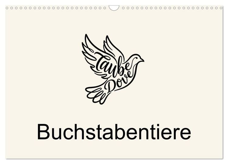 Produktbild: Buchstabentiere (Wandkalender 2027 DIN A3 quer), CALVENDO Monatskalender