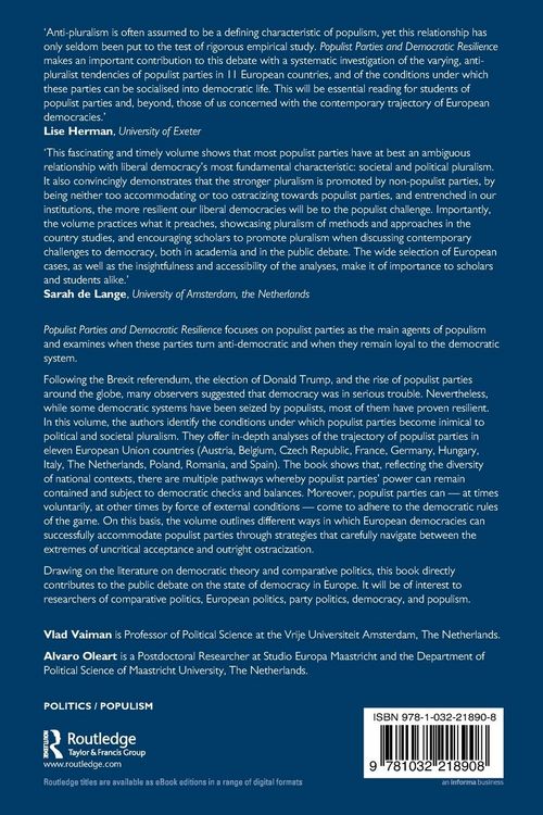 Produktbild: Populist Parties and Democratic Resilience