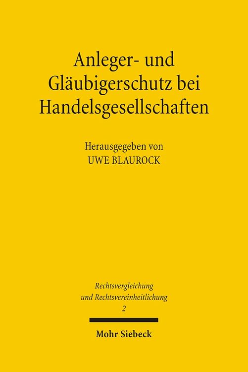 Produktbild: Anleger- und Gläubigerschutz bei Handelsgesellschaften