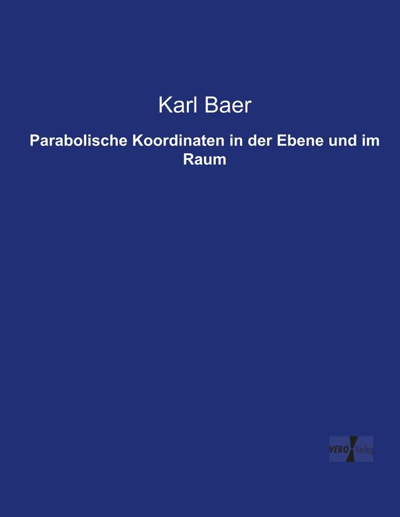 Produktbild: Parabolische Koordinaten in der Ebene und im Raum