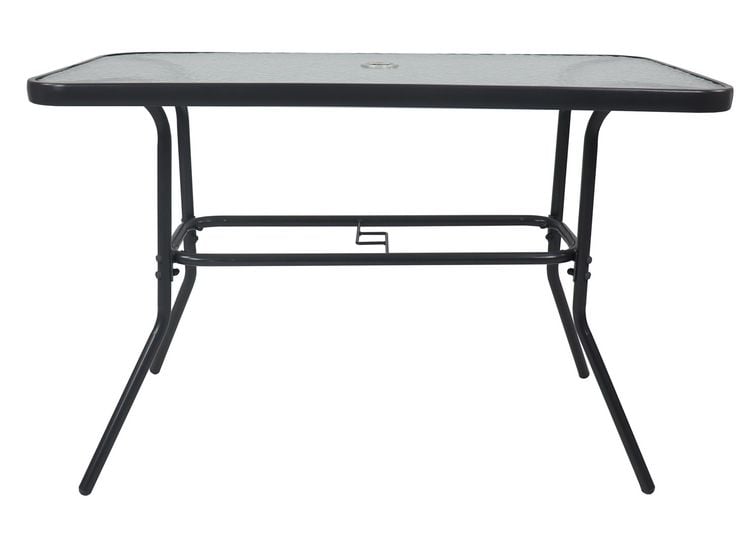 Produktbild: Glas Gartentisch Esstisch Balkontisch 110x55