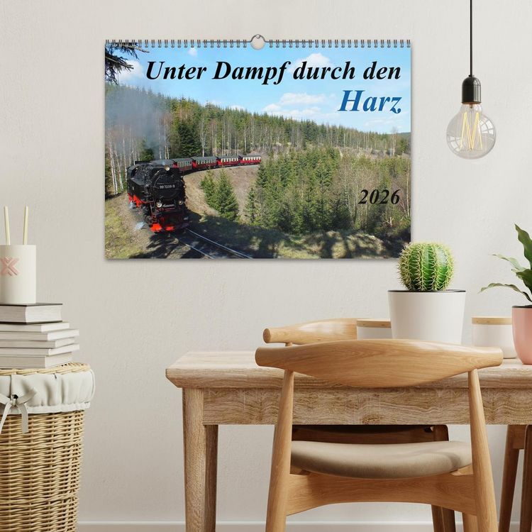Produktbild: Unter Dampf durch den Harz (Wandkalender 2026 DIN A3 quer), CALVENDO Monatskalender