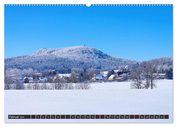 Produktbild: Zittauer Gebirge - Deutschlands kleinstes Mittelgebirge (Wandkalender 2026 DIN A2 quer), CALVENDO Monatskalender