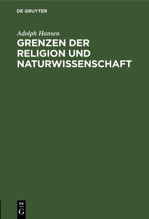 Produktbild: Grenzen der Religion und Naturwissenschaft