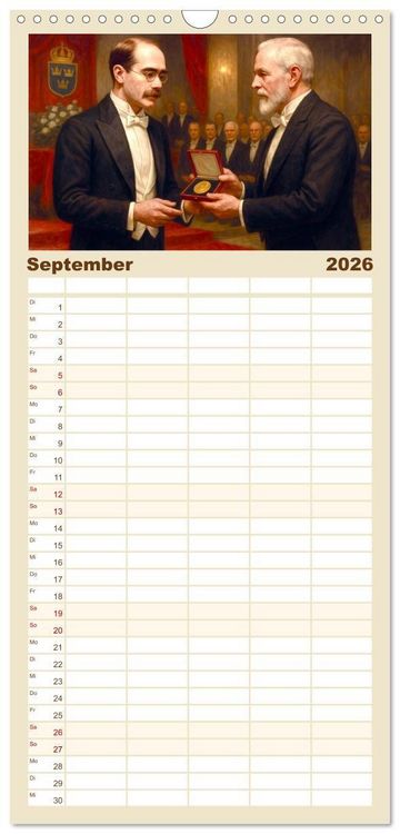 Produktbild: Familienplaner 2026 - Rudyard Kipling mit 5 Spalten (Wandkalender, 21 x 45 cm) CALVENDO