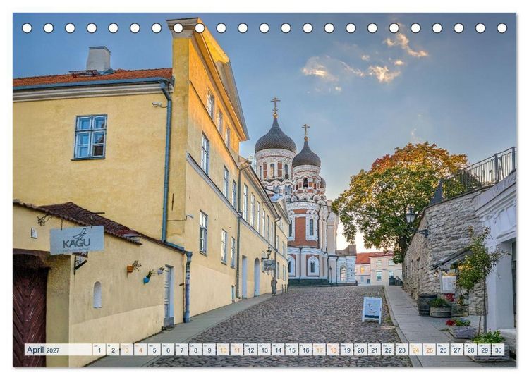 Produktbild: Nordischer Glanz &ndash; Tallinn - Riga - Vilnius (Tischkalender 2027 DIN A5 quer), CALVENDO Monatskalender