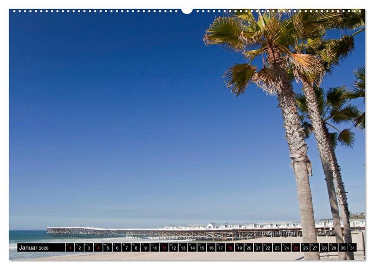 Produktbild: San Diego (hochwertiger Premium Wandkalender 2026 DIN A2 quer), Kunstdruck in Hochglanz
