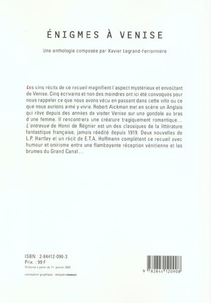Produktbild: Enigmes &agrave; Venise: nouvelles