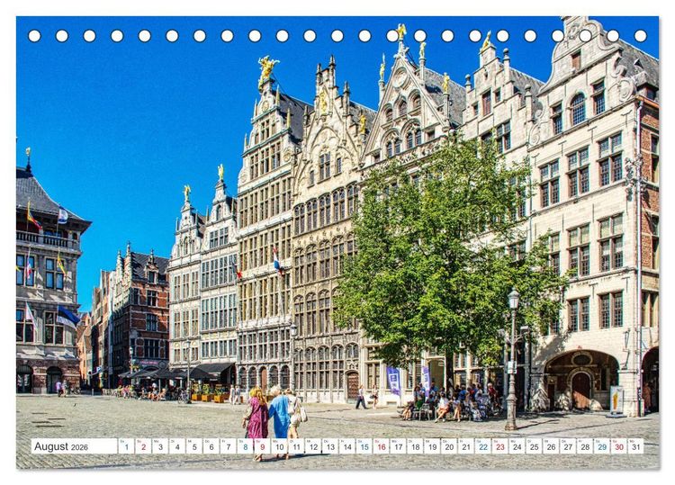 Produktbild: Antwerpen - sehen und erleben (Tischkalender 2026 DIN A5 quer), CALVENDO Monatskalender