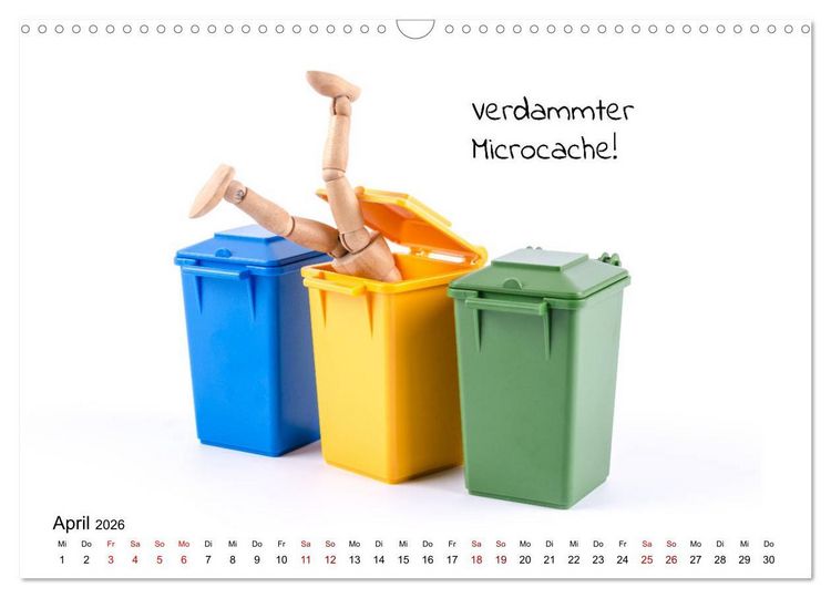 Produktbild: Ich Geocache jetzt (Wandkalender 2026 DIN A3 quer), CALVENDO Monatskalender