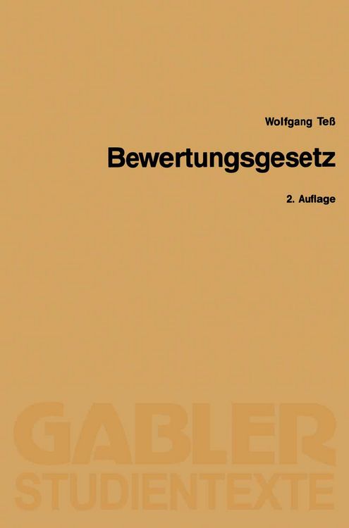 Produktbild: Bewertungsgesetz