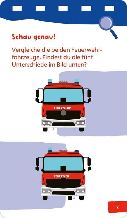 Produktbild: WAS IST WAS Kids Quiz + Spiel Feuerwehr