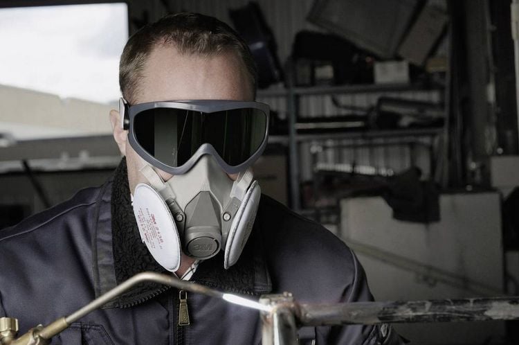 Produktbild: 3M 2895S Vollsichtbrille Schwarz, Wei&szlig; EN 169 DIN 169
