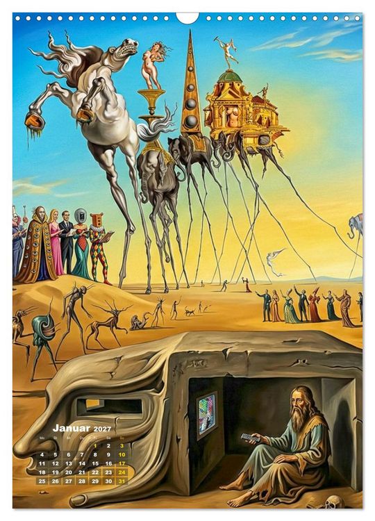 Produktbild: Dali und Magritte: zwei surreale Wirklichkeiten (Wandkalender 2027 DIN A3 hoch), CALVENDO Monatskalender
