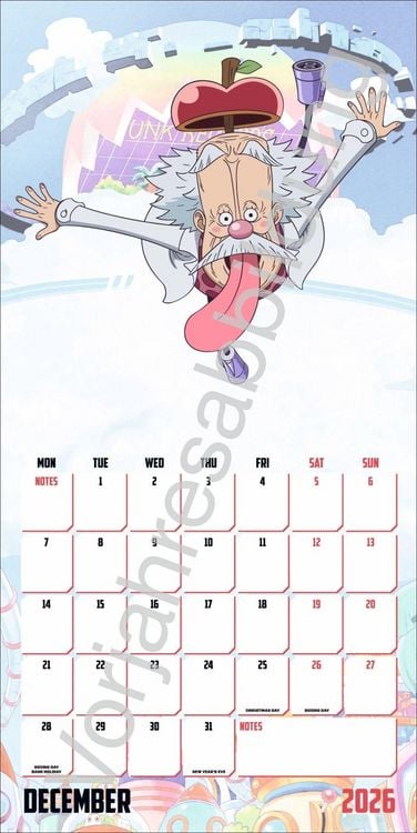 Produktbild: One Piece Broschurkalender 2027