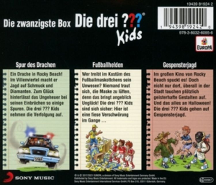 Die drei ??? Kids 20. 3er Box (Folgen 58, 59, 60)