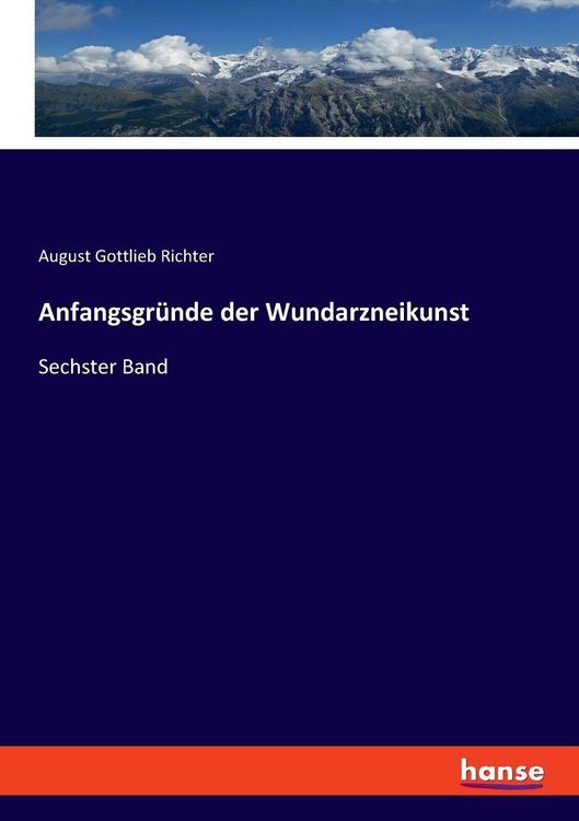 Produktbild: Anfangsgr&uuml;nde der Wundarzneikunst