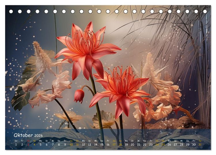 Produktbild: Exotische Pflanzen Close-up (Tischkalender 2026 DIN A5 quer), CALVENDO Monatskalender