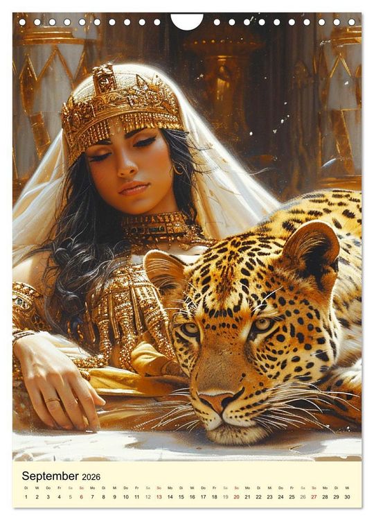 Produktbild: &Auml;gyptischer Katzenkult. Priesterinnen der G&ouml;ttin Bastet (Wandkalender 2026 DIN A4 hoch), CALVENDO Monatskalender