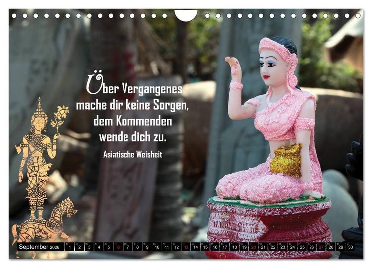 Produktbild: Spirituelles aus Asien - Weisheiten 2026 (Wandkalender 2026 DIN A4 quer), CALVENDO Monatskalender