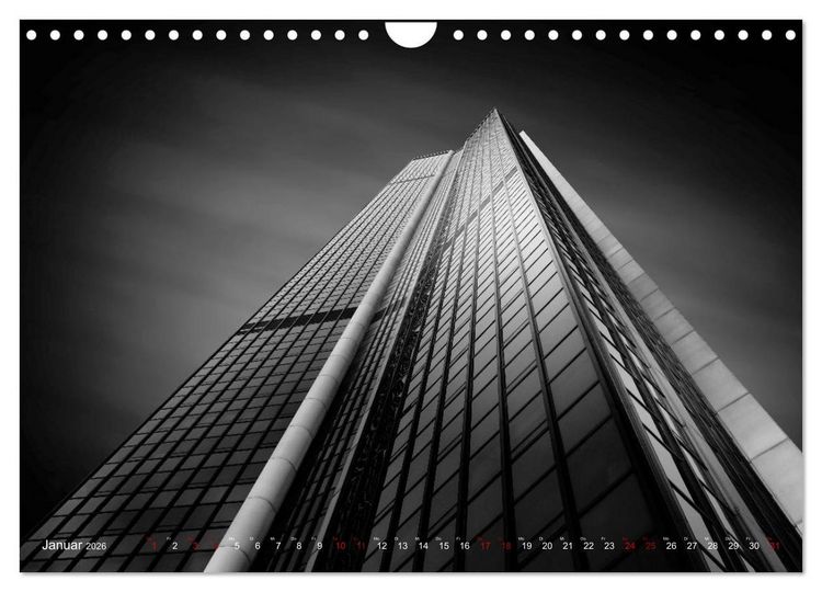 Produktbild: Monochrome Architektur (Wandkalender 2026 DIN A4 quer), CALVENDO Monatskalender