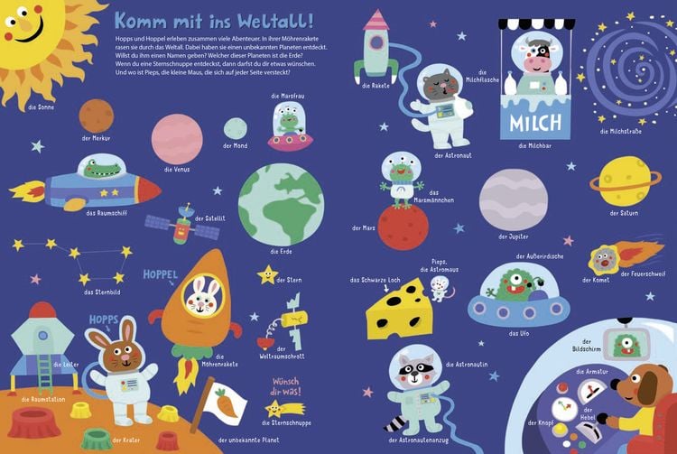 Produktbild: Dinos, Feen und Weltraumhelden: Mein kunterbuntes Bildw&ouml;rterbuch