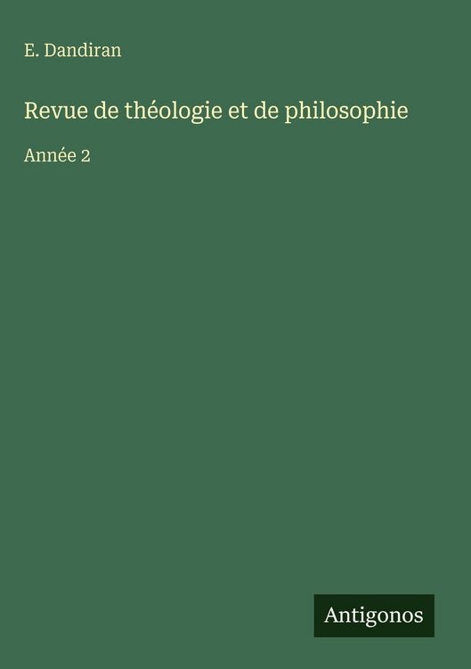 Produktbild: Revue de th&eacute;ologie et de philosophie
