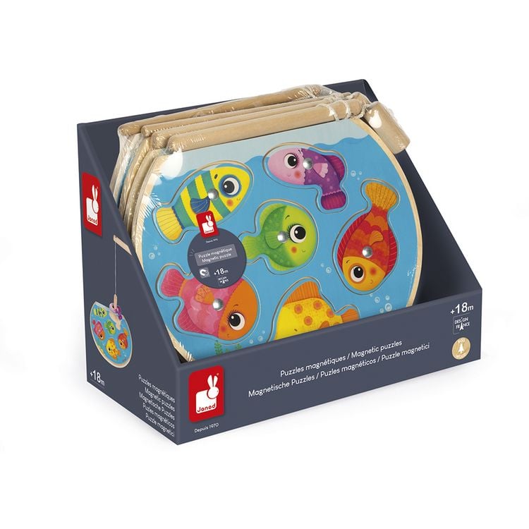 Produktbild: Magnet-Angelpuzzle "Aquarium" mit 6 Fischen und Angel