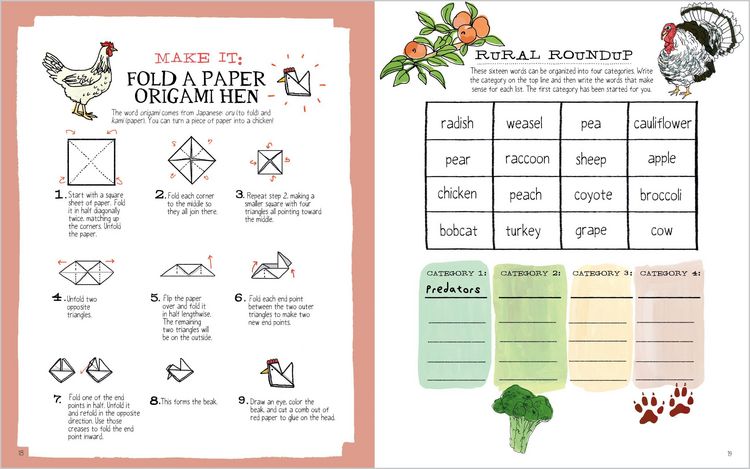 Produktbild: Julia Rothman's Farm Anatomy Activity Book