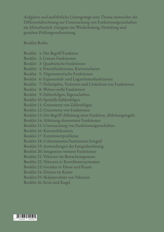 Produktbild: Mathematik f&uuml;r das Abitur