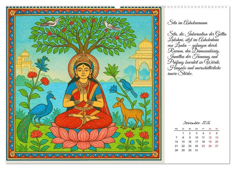 Produktbild: G&ouml;tterwelten des Hinduismus (hochwertiger Premium Wandkalender 2026 DIN A2 quer), Kunstdruck in Hochglanz