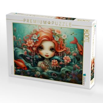 Produktbild: CALVENDO Puzzle Zauberhafte Meerjungfrau | 1000 Teile Lege-Gr&ouml;&szlig;e 64x48cm Foto-Puzzle f&uuml;r gl&uuml;ckliche Stunden