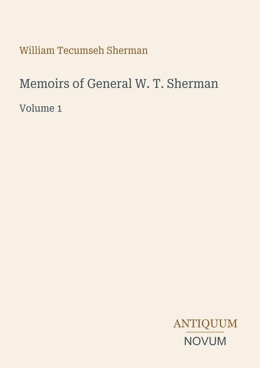 Produktbild: Memoirs of General W. T. Sherman