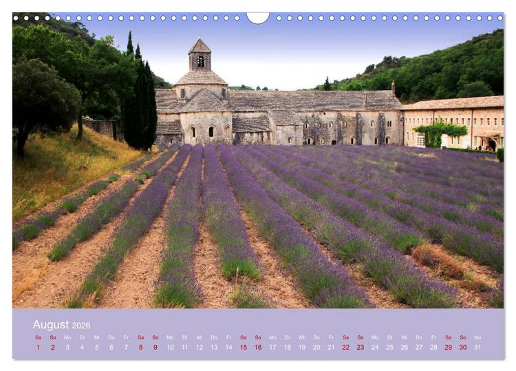Produktbild: Die Farben der Provence... und der Duft des Lavendels... (Wandkalender 2026 DIN A3 quer), CALVENDO Monatskalender