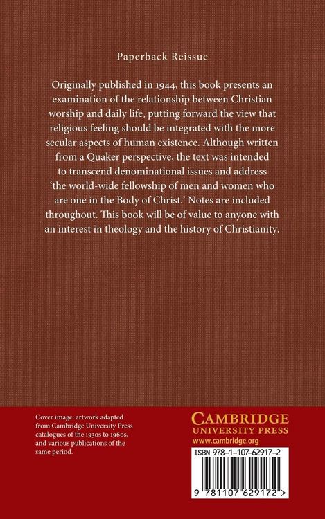 Produktbild: Worship and the Common Life